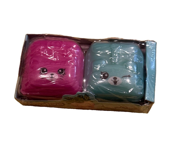 Shopkins 2 Pack Season 5 Collect &amp; Connect Backpacks AUTHENTIC Moose