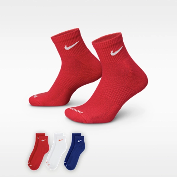 Nike Everyday Plus Cushioned Training Ankle Socks (3 Pairs)