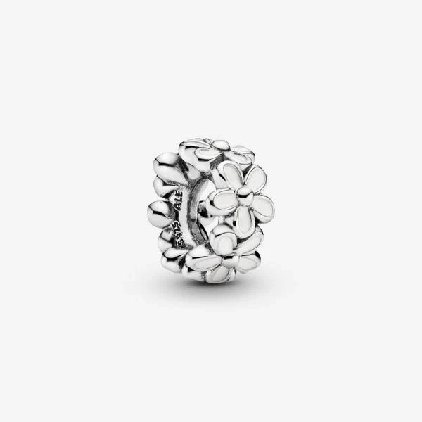 Pandora Women's Sterling Silver Darling Daisies Spacer Charm