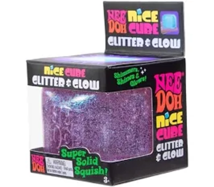 Schylling NeeDoh Nice Cube Glitter & Glow Assorted
