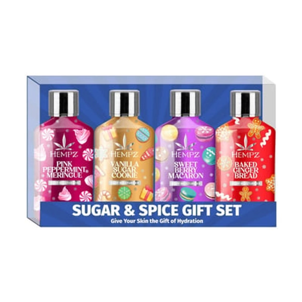Hempz Limited Edition Moisturizing Body Lotion Gift Set - Sugar & Spice - 9 fl oz/4pk