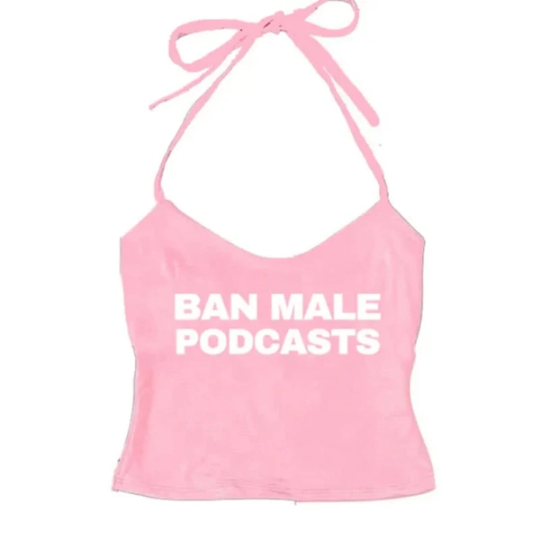 Y2K Style Podcasts Halter Top | Y2K Clothing – Boogzel Clothing