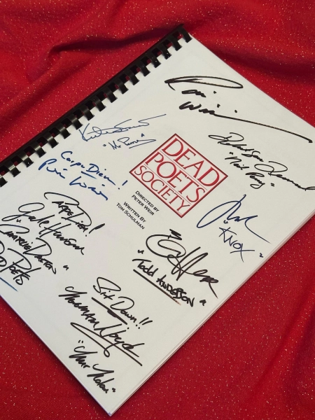 DEAD POETS Movie Script, With Printed Cast Signatures, Autographs - Etsy