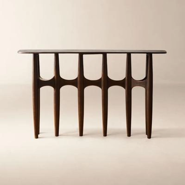 Bixby 52" Bronze Cast Aluminum Console Table