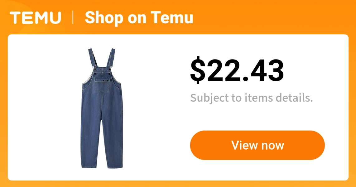 1pc girls loose fit   denim overalls casual distressed - Temu