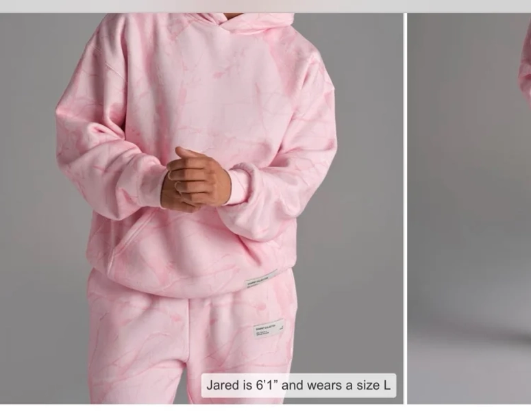 Petal Pink Oak hoodie / M