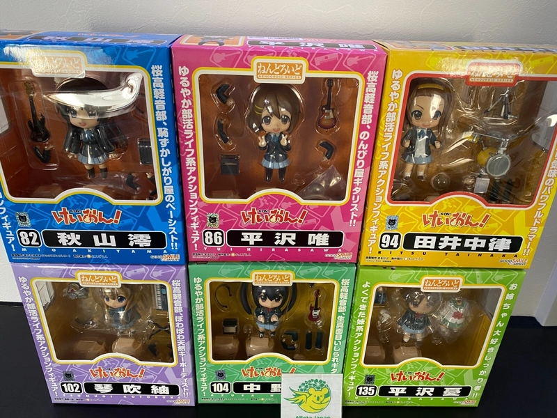 K-ON Azusa Yui Mio Tsumugi Ritsu Ui 6 Set Good Smile Nendoroid Action Figure Toy
