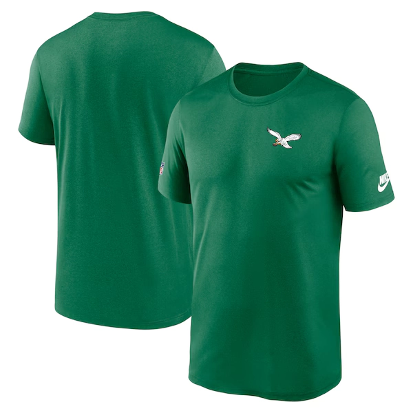 Men's Nike Kelly Green Philadelphia Eagles Sideline Alt Pack Legend Dri-FIT T-Shirt