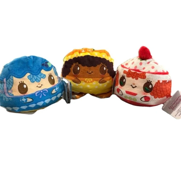 Strawberry Shortcake Toys | New Scented Reversible Plush Bundle Strawberry Shortcake - 3 Plushies | Color: Blue/Orange/Pink | Size: Osg | Pm-27267336'