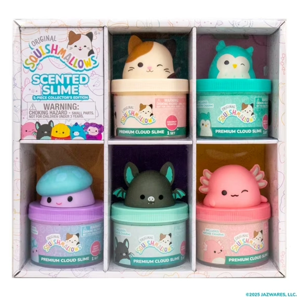 Original Squishmallows™ Scented Slime Jars – 5-Piece Collector’s Edition