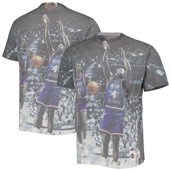Men's Detroit Pistons Mitchell & Ness Above the Rim Graphic T-Shirt