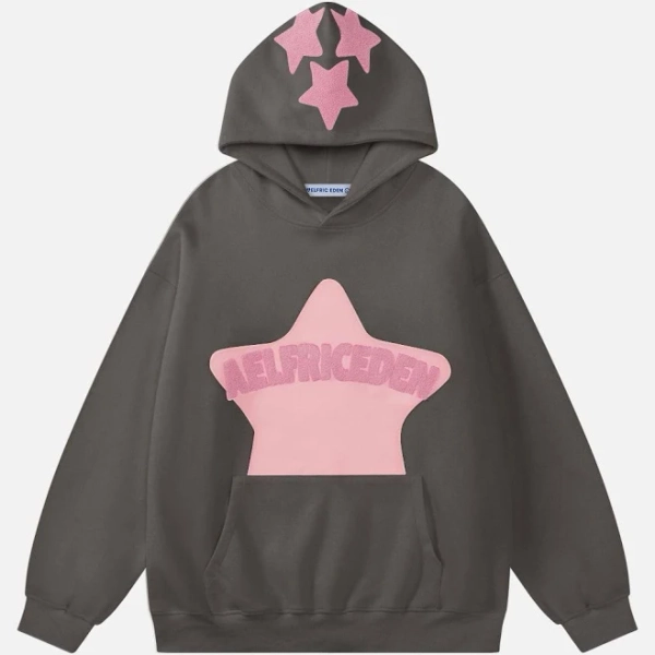 Aelfric Eden Vintage Embroidery Star Hoodie