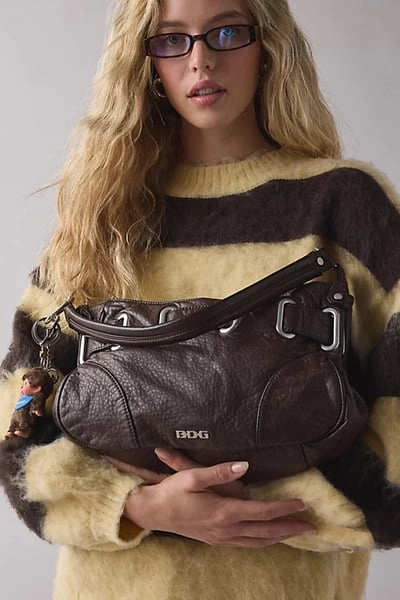 BDG Sonny Belted Hobo Bag in Brown, Women's at Urban Outfitters