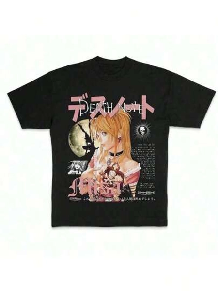Misa Vintage Graphic Tees,  Tshirt,  Merch, Anime Clothing, Unisex Manga Anime Shirts Top Menswear Womenswear Streetwear