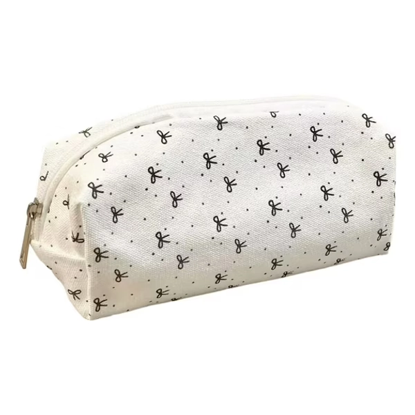 Jesscasday Large Capacity Pen Case Bows Pencil Case Pen Pouch Makeup Bag Pencil Pouch
