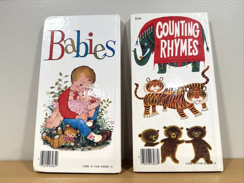 So Tall Baby Board Books Babies/Countin<wbr/>g Rhymes Hardcover Grosset &amp; Dunlap 1980s