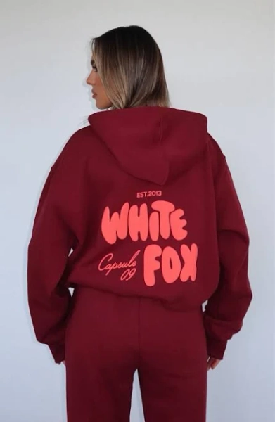 NWT White Fox Hoodie