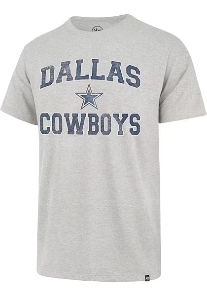 47 Dallas Cowboys GREY Union Arch Franklin Short Sleeve Fashion T Shirt - 41023543
