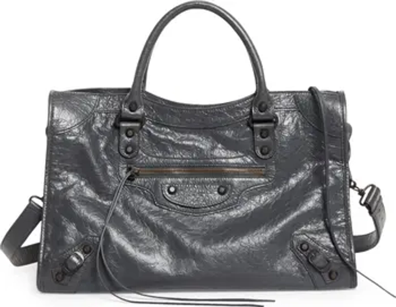 Medium Le City Leather Satchel