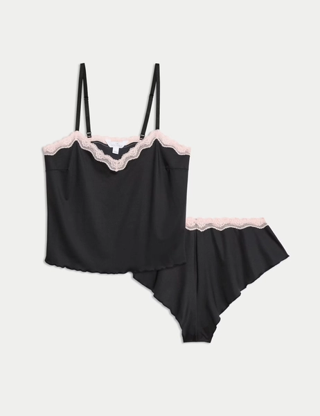 Micro & Lace Cami Set