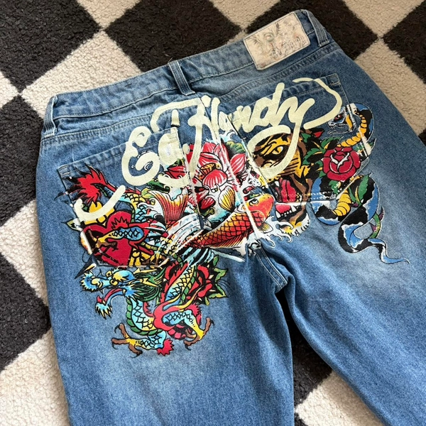Low rise Ed Hardy jeans. Love these soo much but...