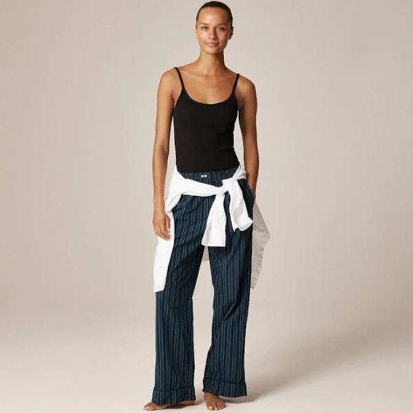 J.Crew Women's Cotton Poplin Pajama Pants