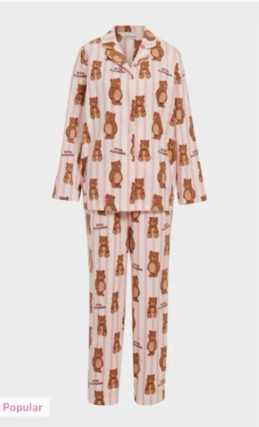 Bear Stripe 100% Cotton Flannelette Classic Pj Set  Multi - Peter Alexander Online