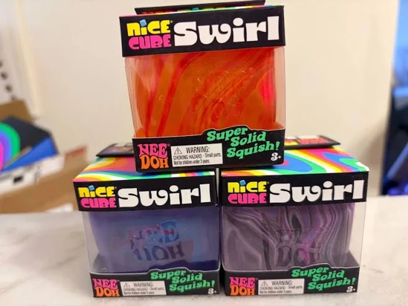 Claire's Schylling Needoh Nice Cube Swirl Fidget Toy