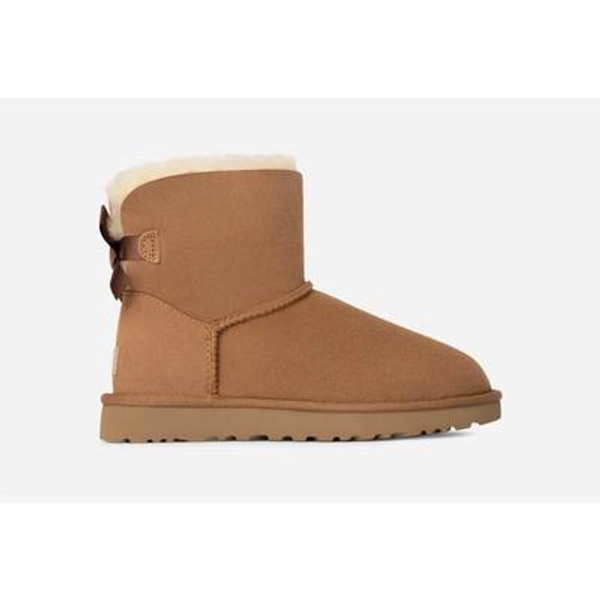 UGG® Women's Mini Bailey Bow II Water-Resistant Boot in Brown/, Size 8