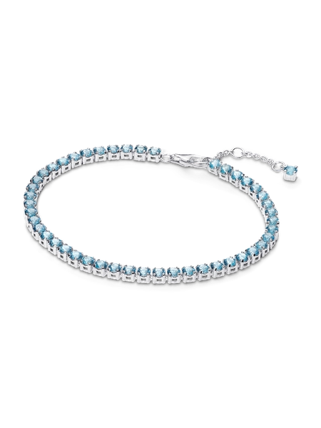 Sparkling Light Blue Tennis Bracelet