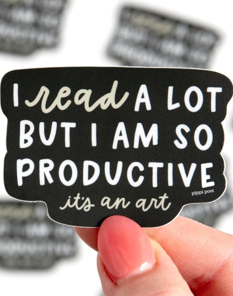 Read A Lot Decal Sticker