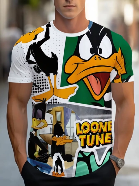 Summer New Men's Novel And Creative Short Sleeved T-shirt Donald Duck 3D Print Women's T-shirt Oversized  Unisex Top Tracksuit - AliExpress 200000343