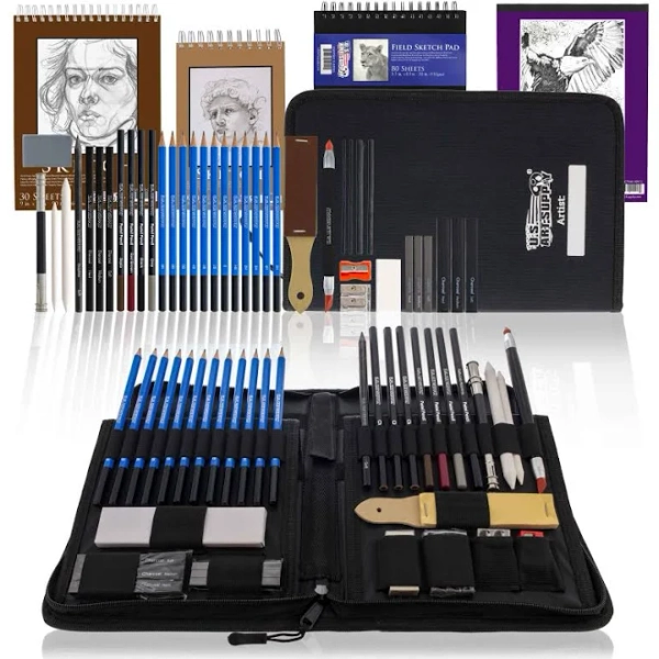 U.S. Art Supply 44-Piece Drawing & Sketching Art Set