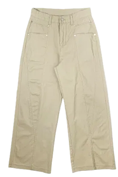 Rota Pocket Split Wide Cotton Pants (Delayed delivery)