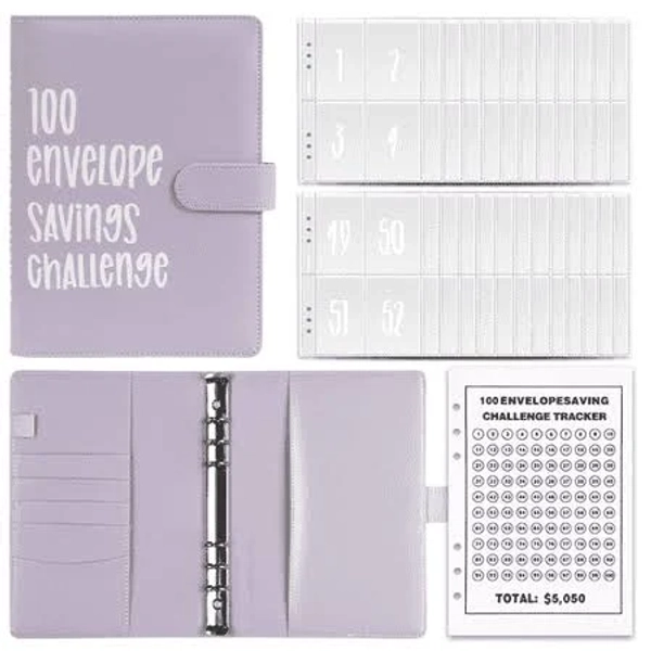 100 Envelopes Saving Challenge Binder
