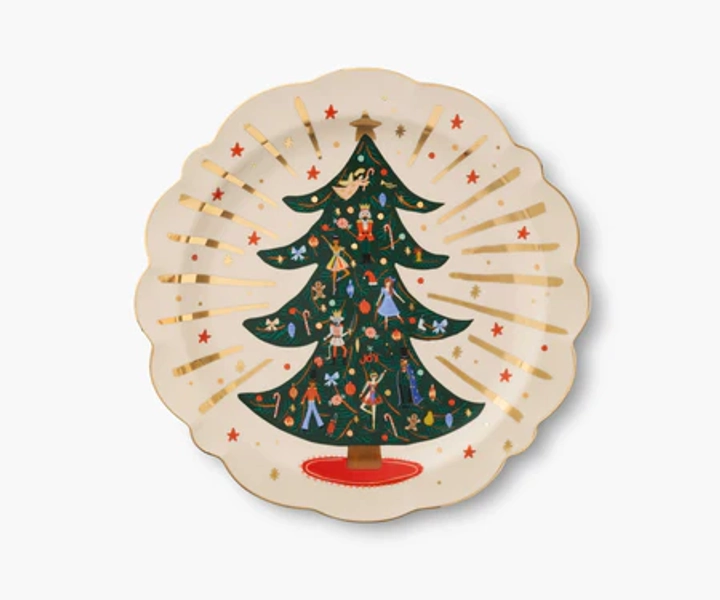 Round Porcelain Serving Platter - Nutcracker