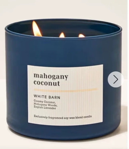 Mahogany Coconut 3-Wick Candle