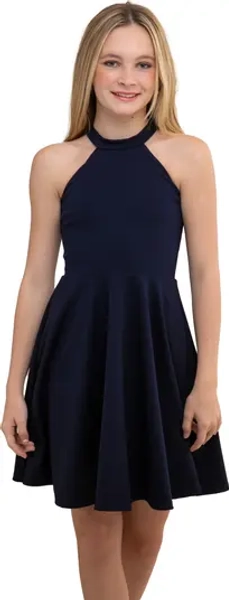 Skater Halter Dress in Longer Length