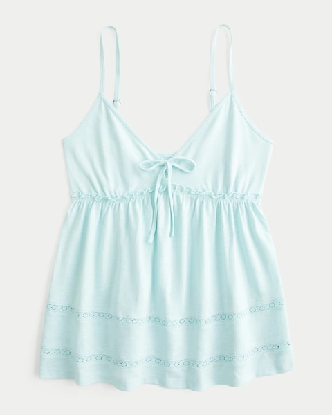 Easy Tie Front Babydoll Top