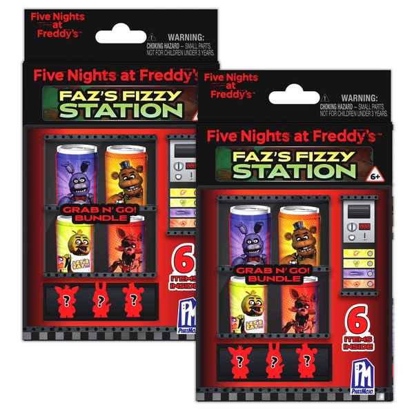 FIVE NIGHTS AT FREDDY'S - Faz's Fizzy Station Grab N' Go Bundle 2-Pack - Walmart.com
