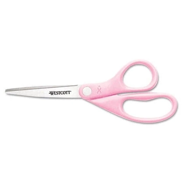 Westcott All Purpose Pink Ribbon Scissors