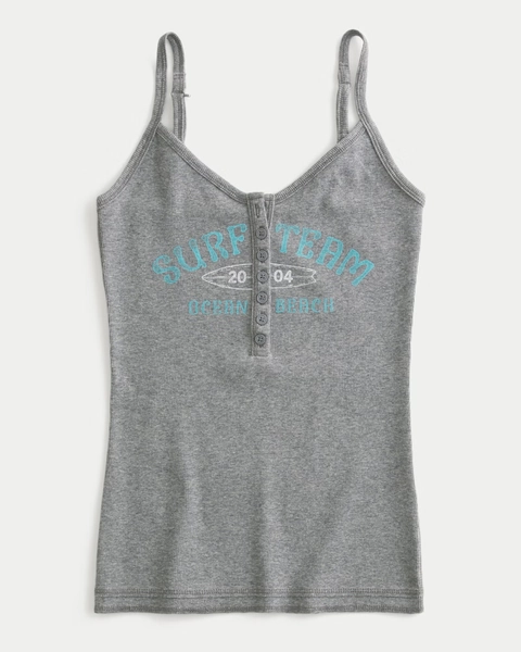 Surf Team Graphic Henley Cami