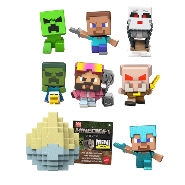 Minecraft Mini Mode Spawn Egg with Surprise Mini Figure, 1.5-inch Collectible Toy (Characters May Vary) - Walmart.com
