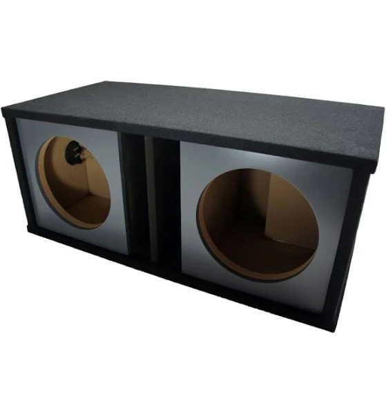 Car Audio Dual 10" Slot Vented Paintable Baffle or Subwoofer Box Enclosure