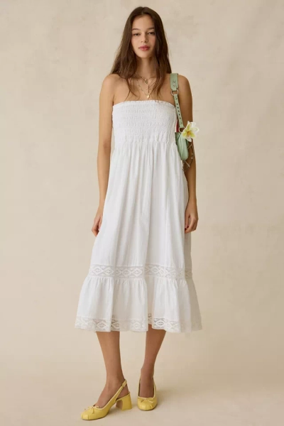 Kimchi Blue 2 For 1 Convertible Lace Trim Smocked Dress