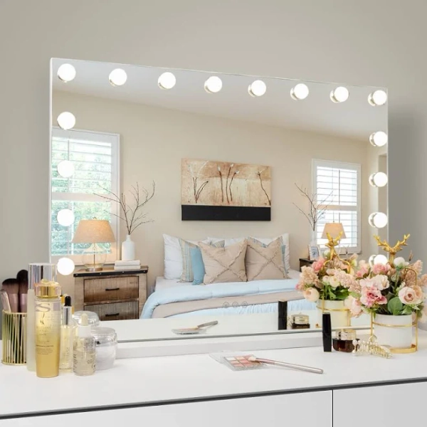 Latitude Run Rectangle LED Metal Mirror