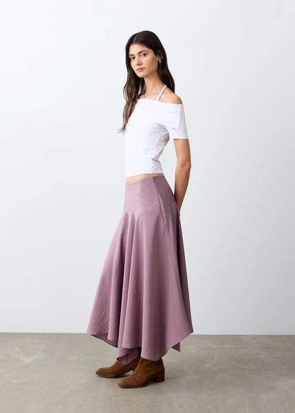 Draped midi skirt - Teen | MANGO USA