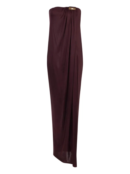 Elisabetta Franchi robe longue drapée en jersey | 38
