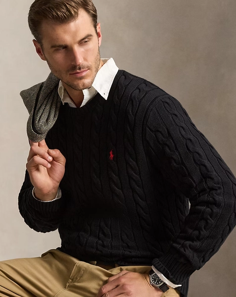 Cable-Knit Cotton Jumper