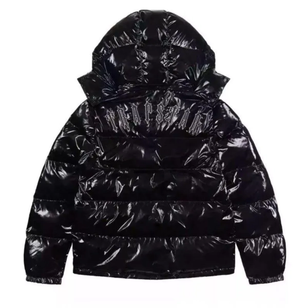 Trapstar-Inspired Black Puffer Jacket: Detachable Hood, Best Y2K Streetwear 2025